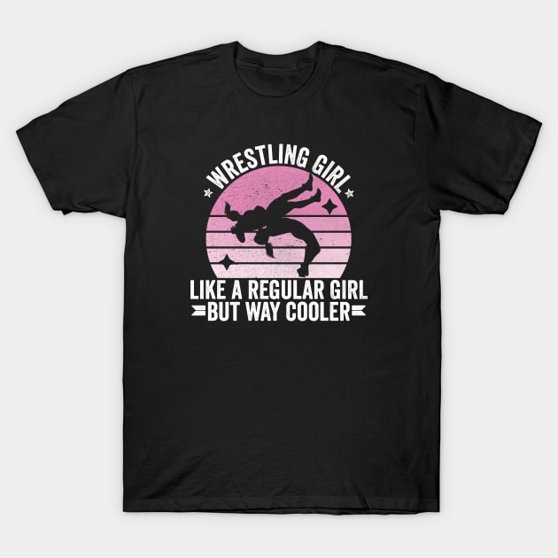 Wrestling Girl T-Shirt by QUEEN-WIVER